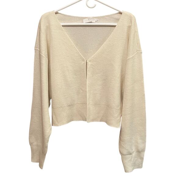 Astr Sweaters - ASTR the Label Ivory Cardigan Sweater Size XL NWT